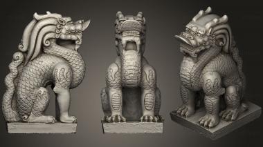 3D model Stone lion (STL)